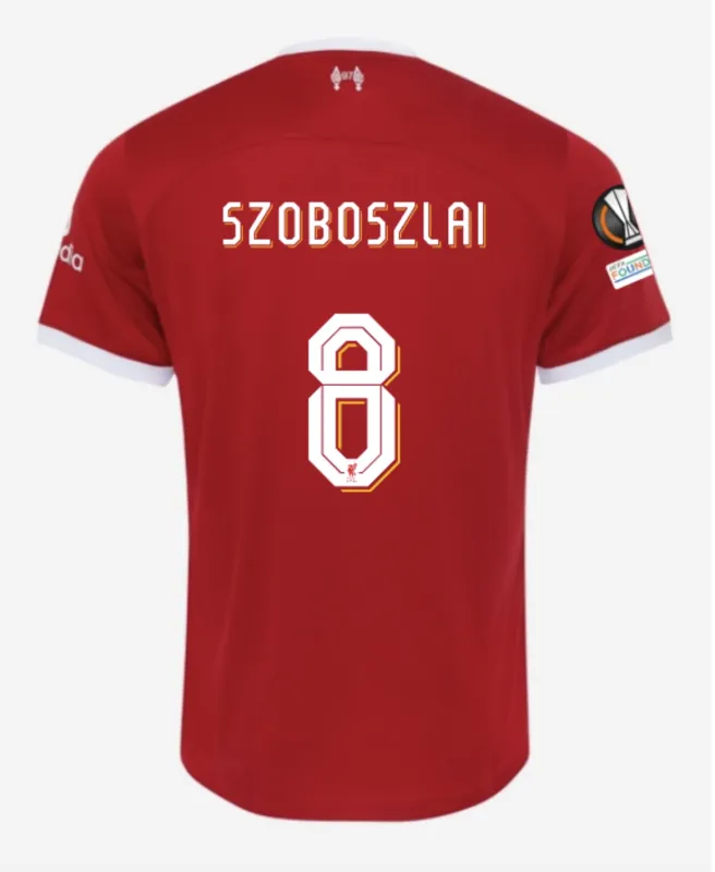 168c7fe938 2023-24 M.SALAH #11 VIRGIL #4 SZBOSZLAI #8 MAC ALLISTER #10 Liverpool Home Jersey - Image 4