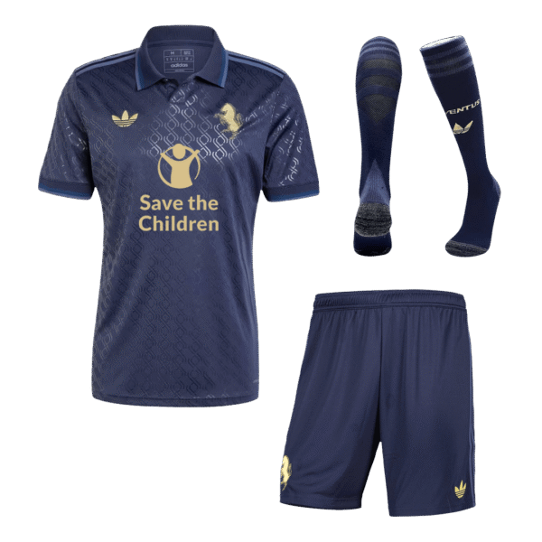 Juventus Third Away Custom Full Soccer Kits 2024-25 Save The Children Sponsor