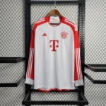 23-24 Bayern Munich Home Long Sleeve Jersey - Image 2