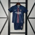 Kids PSG Custom Home Soccer Kits 2025-26 - Image 2