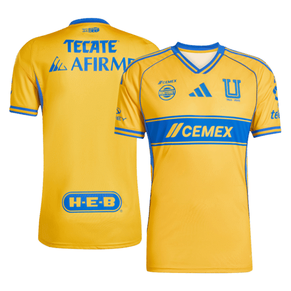 Tigres UANL Soccer Jersey Home Shirt 2025-26
