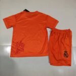 Y3 Real Madrid 24-25 Kids Kits Orange Children Sets Football Jersey - Image 6
