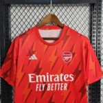 Arsenal Training Wear Red Soccer Jersey 2023/2024 - Image 4