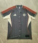 Bayern Munich Baseball style Pre Match Casual Training Soccer shirt 25-26 - Image 5