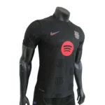 Barcelona Black Soccer Jersey Player Version Shirt 25-26 - Image 4