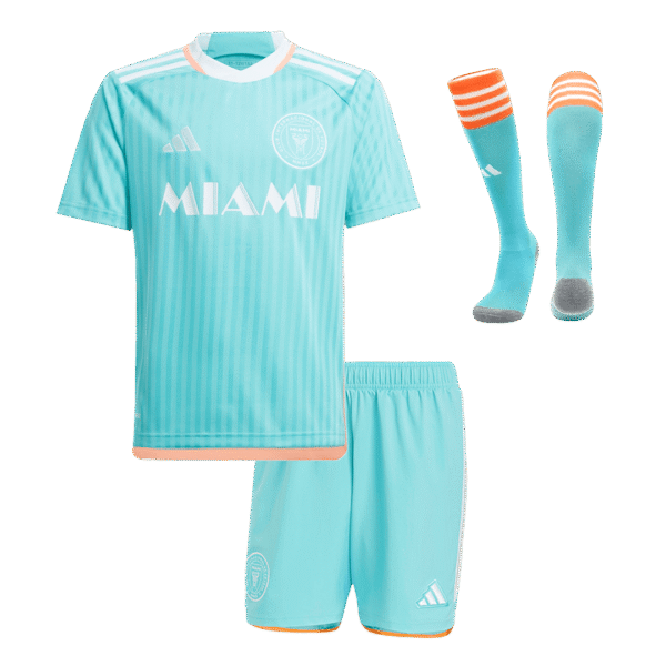 Kids Inter Miami CF Custom Third Away Full Soccer Kits 2024