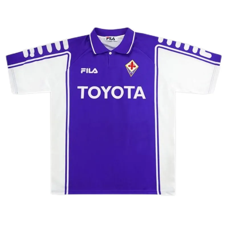 2293874b0a Fiorentina BATISTUTA #9 RUI COSTA #10    1999/00 Retro Jersey Home - Image 2