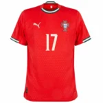 Portugal Home R.Leão 17 Shirt 2025-2026 Fan / Player version  Size：S-2XL Non-Customize - Image 3