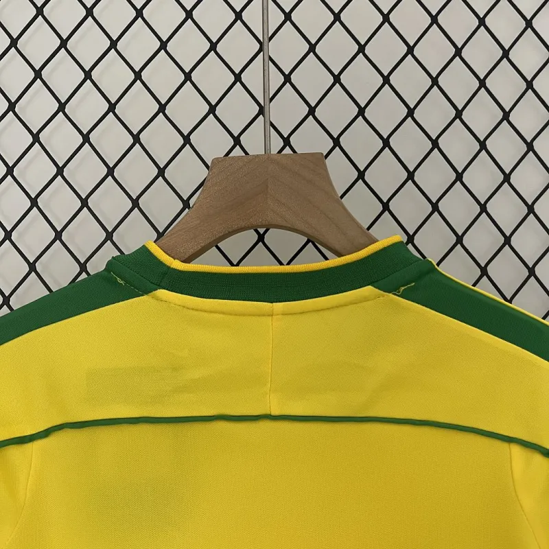 24abda509c Kids Brazil World Cup Home Retro Kits 1998 - Image 7