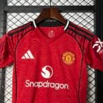 Kids Manchester United Home Soccer Kits 25-26 (Jersey+Shorts+Socks) - Image 6