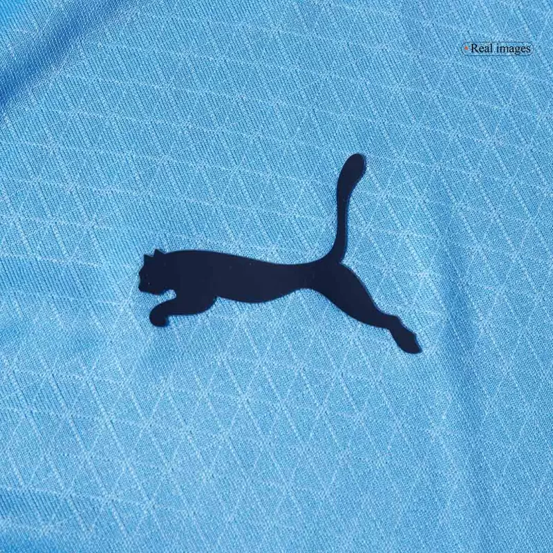 Manchester City Home Authentic Soccer Jersey 2025/26 with Blue available at gogoalshop