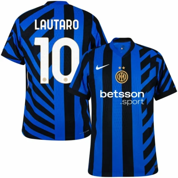 Inter Milan Home Lautaro 10 Shirt 2024-2025 Player version Size:S-2XL(Non-Customize)