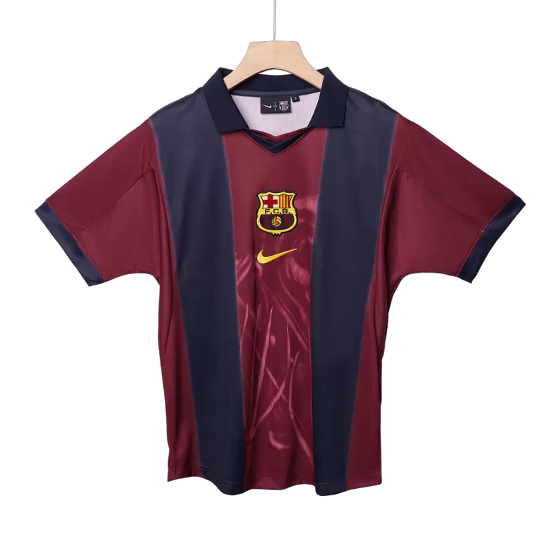 Barcelona X CJ Retro Jersey Home Soccer Shirt 2000/01 - bestsoccerstore