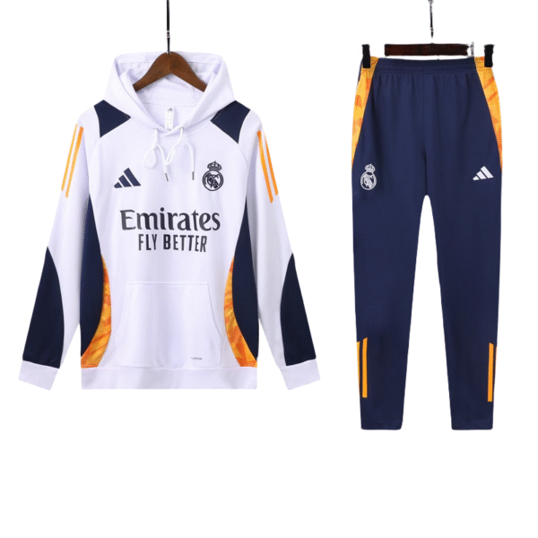 Adidas Real Madrid 2024-25 Hooded Training Tracksuit Kits