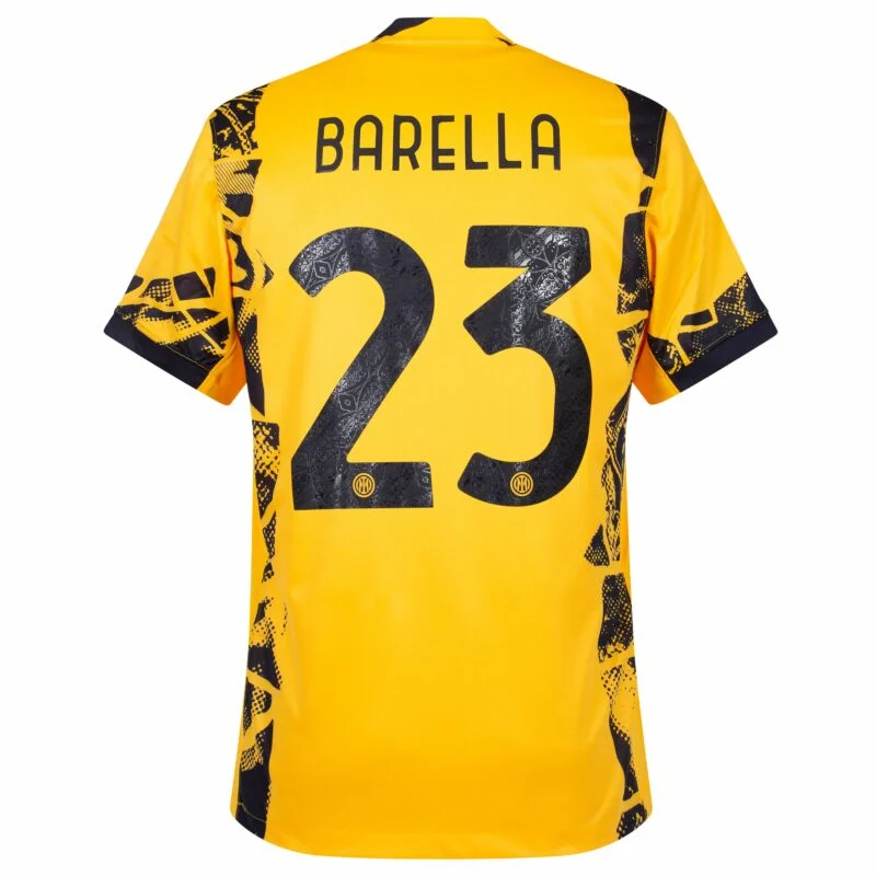 297-7a53 Inter Milan Third  Barella 23 Shirt 2024-2025 Size:S-4XL(Non-Customize ) - Image 2