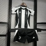 24-25 Juventus Home Soccer Kids Kit Jersey+Shorts - Image 7