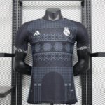 Real Madrid 24-25 Special Edition Black Mandala Player Version Shirt Sport - Image 2