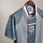 England Euro Cup 1996 Retro Soccer Jersey Away - Image 8