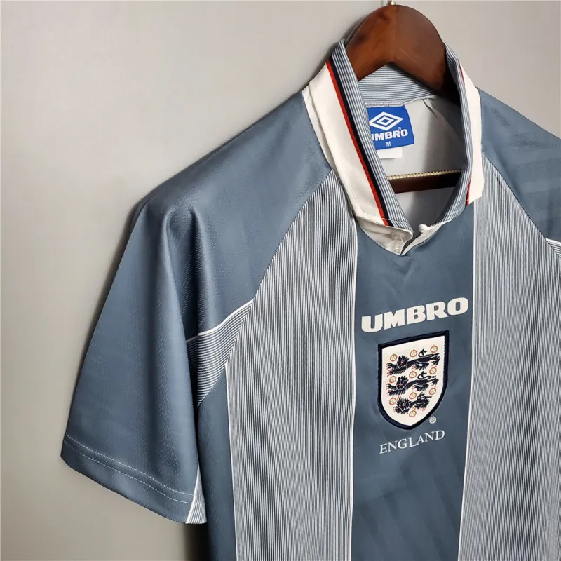 3228b56f2a England Euro Cup 1996 Retro Soccer Jersey Away - Image 8