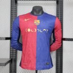 Barcelona x COLDPLAY Long sleeve Home Jersey Player Version 24-25 Shirt - Image 2