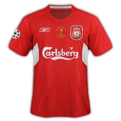 Liverpool Retro Jersey UCL Final Home Shirt 2005