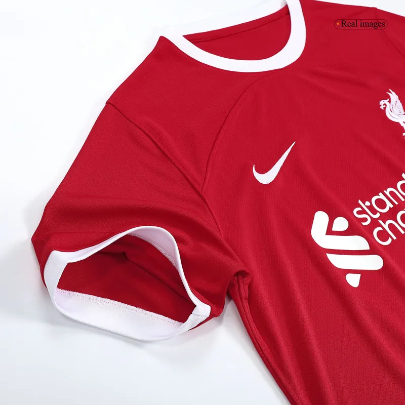33f1a9daac 2023-24 M.SALAH #11 VIRGIL #4 SZBOSZLAI #8 MAC ALLISTER #10 Liverpool Home Jersey - Image 9