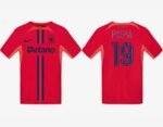 POPA #19 FCSB Home Nike Soccer Jersey Red 24-25 - Image 2