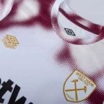 West Ham United Pre-Match Warm Up Shirt - White/New Claret 2024-2025 Player version - Image 5