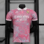 24-25 Real Madrid Players Special Edition Pink Football POPL Shirt - Image 2