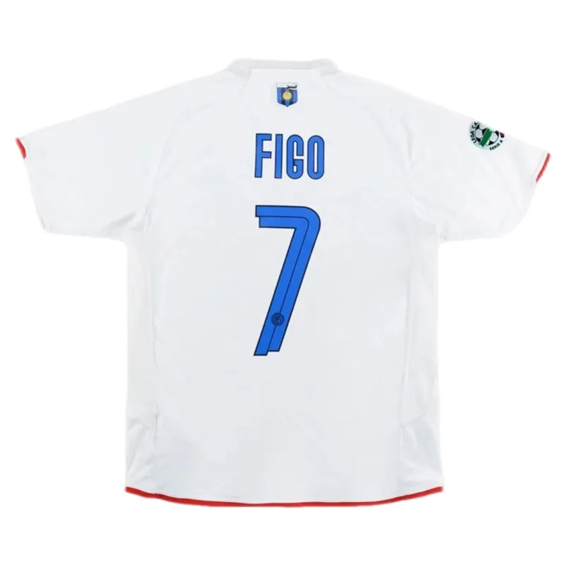 3a1637efba Inter Milan Figo #7 Retro 2007/08 Jersey 100th Anniversary Away - Image 1