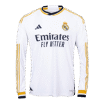 Authentic Real Madrid Home Custom Long Sleeve Soccer Jersey 2023-24