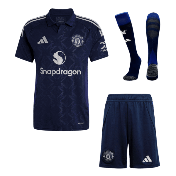 Manchester United Away Custom Full Soccer Kit 2024-25