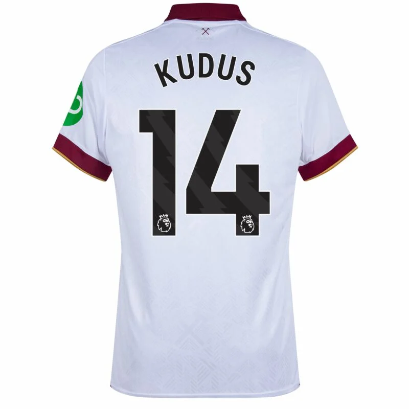 406-c826 West Ham United Third Replica Kudus 14 Shirt 2024-2025 Fan version Size:S-4XL (Non-Customize) - Image 2