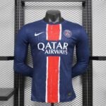 24-25 PSG Home Long Sleeve Kit Player Version Shirt Soccer Jersey - Image 2