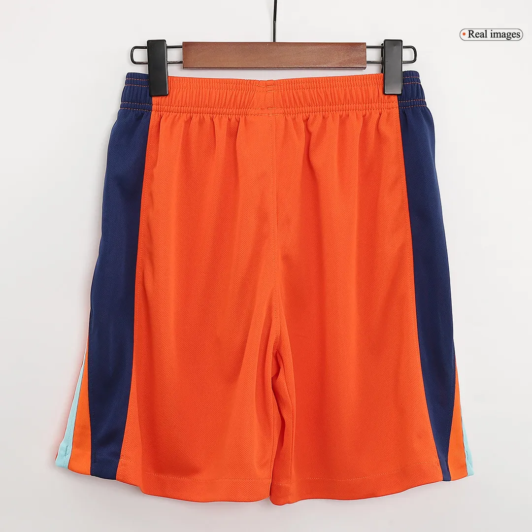 41608bb496 2024 Netherlands Nation Home Shorts EURO - Image 4