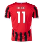 AC Milan Home PULISIC 11 Shirt Fan version 2024-2025 Size：S-4XL （Non-Customize）