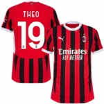 AC Milan Home Theo 19 Shirt Player version 2024-2025 Size：S-XXL （Non-Customize）