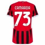AC Milan Home Camarda 73 Shirt Fan version 2024-2025 Size：S-4XL （Non-Customize） - Image 2