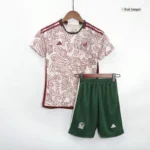 Mexico Kids World Cup 2022 Jersey Away Kit(Jersey+Shorts) - Image 11