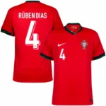 Portugal Home Rúben Dias 4 Shirt 2024-2025 Fan / Player version  Size：S-2XL Non-Customize