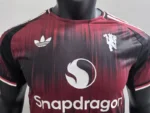 Manchester United Special Edition Black And RedFootball Jersey 2024/2025 Player Edition - Image 3