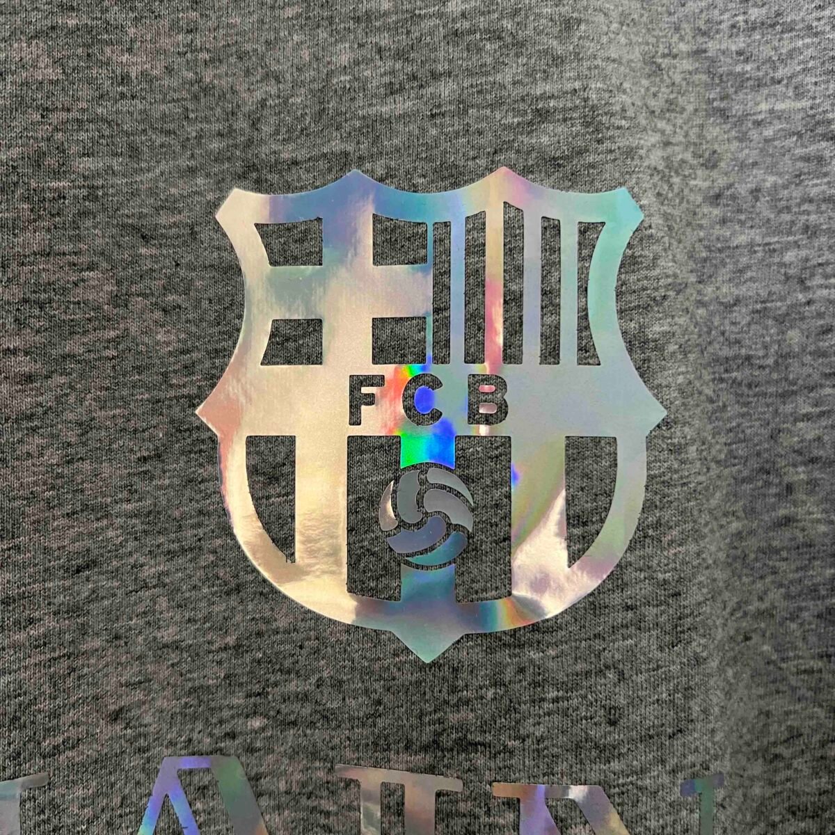 BALMAIN Barcelona 24-25 Grey Reflective Football New Shirt - Image 4