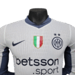 24-25 Inter Milan Away Long Sleeve Kit Player Version Shirt Soccer Jersey - Image 3