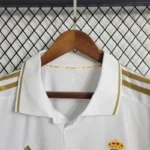 Real Madrid Retro Jersey Home Long Sleeve Shirt 2011-12 - Image 14