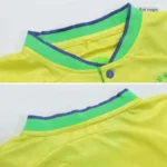 Brazil Kids World Cup 2022 Soccer Jersey Home Kit(Jersey+Shorts) - Image 8