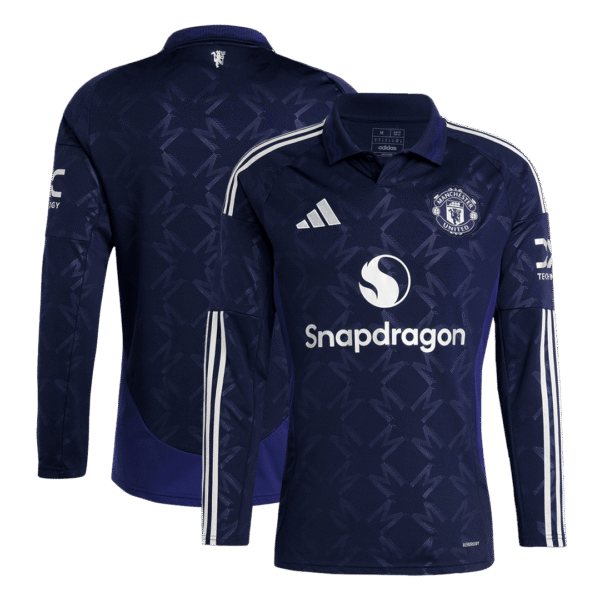 Manchester United Long Sleeve Jersey Away Football Shirt 2024-25