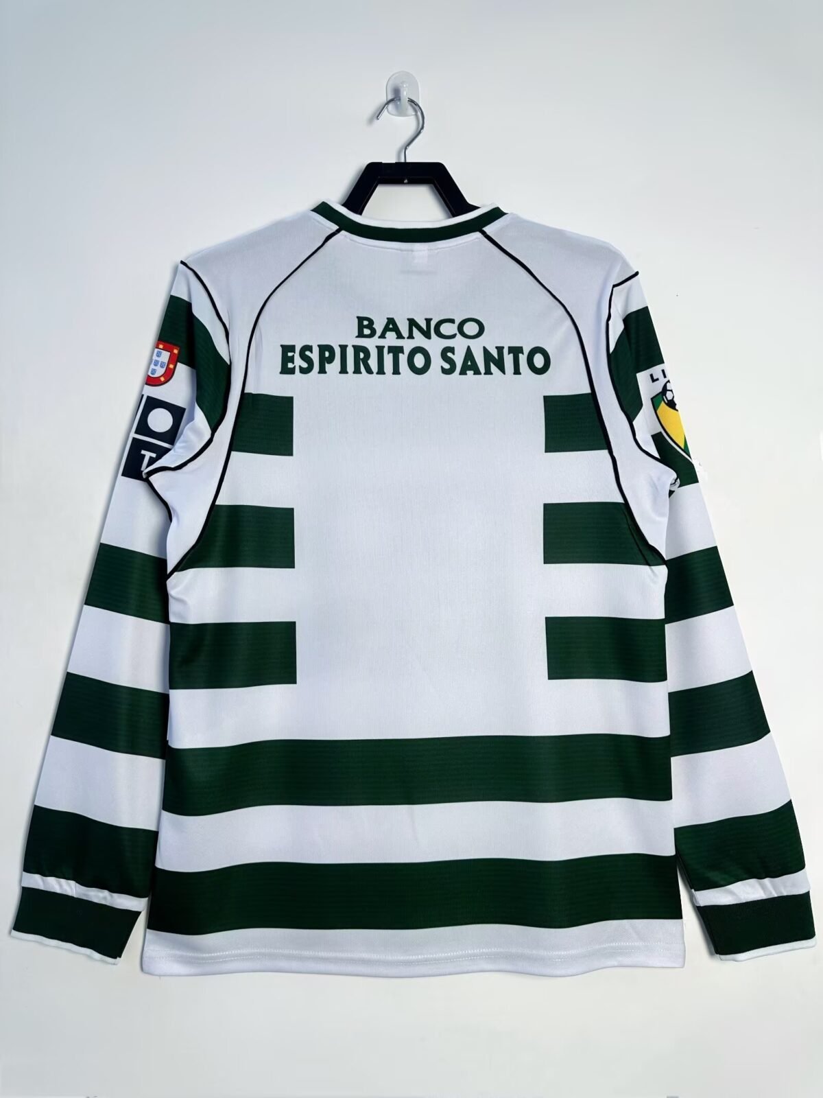Sporting Lisbon Retro Home Long sleeve Jersey 2003-04 - Image 3