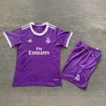 Real Madrid16-17 Away Retro Kids Kits Children Sets Football Jersey - Image 4