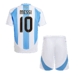 Kids Argentina MESSI #10 Custom Home Soccer Kits 2024 - Image 2