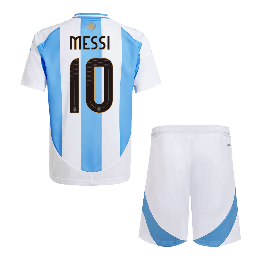 4f7e7d7766 Kids Argentina MESSI #10 Custom Home Soccer Kits 2024 - Image 2